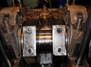 Metal Stitching Repair on Naval Vessel