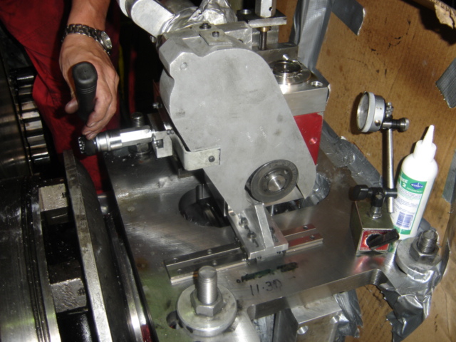 engineer operating milling machine